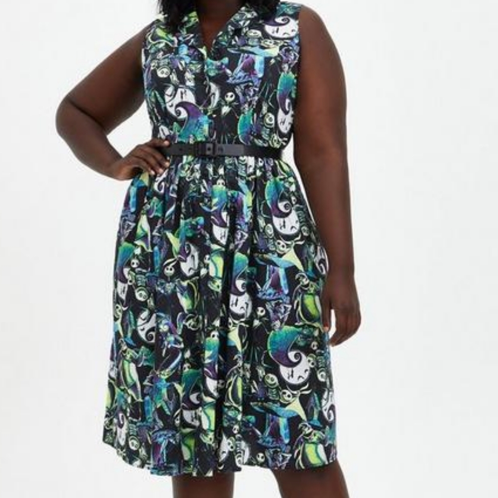 Disney torrid The Nightmare Before Christmas Retro Swing Dress size 20